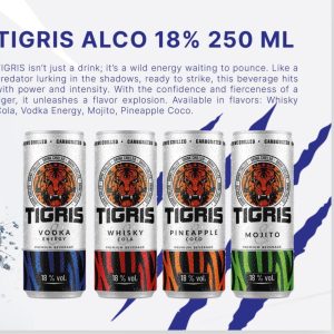 Bebida Tigris 18% vol. 250 ml.